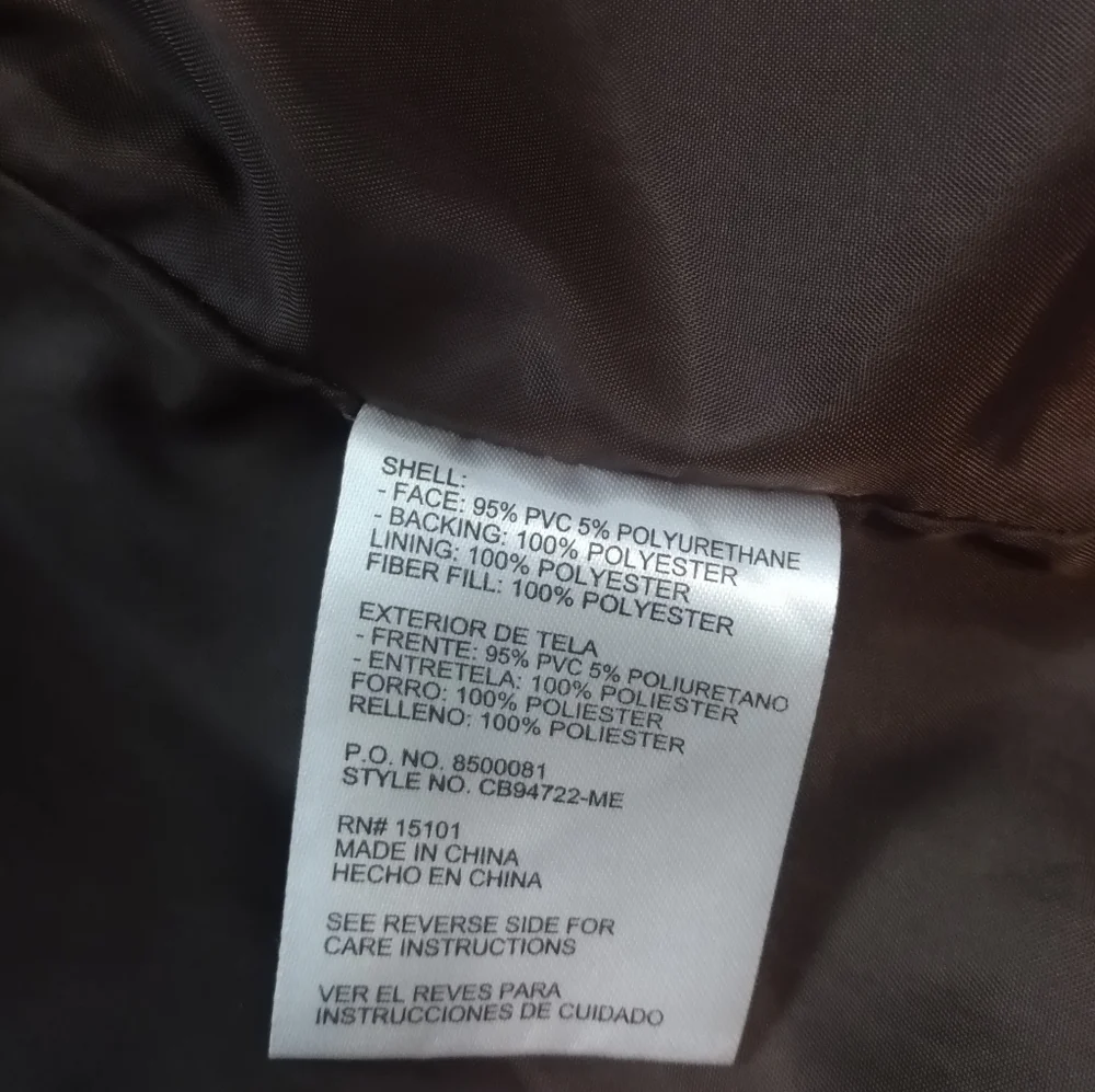 Celebrity Pink - Brown Faux Leather Jacket - Picture 8 of 9